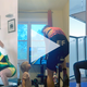 Olympic athletes are training from home during the coronavirus crisis.